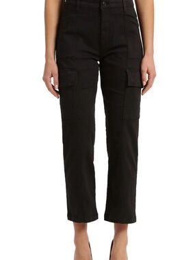 Mavi black sahara high rise straight cargo denim pants size 26
